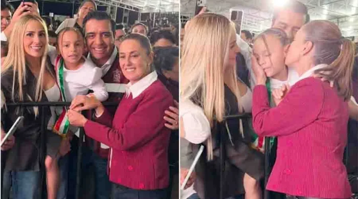 La Presidenta Claudia Sheinbaum agradece al alcalde Jesús Nava por la donación de un terreno vital para la salud pública.