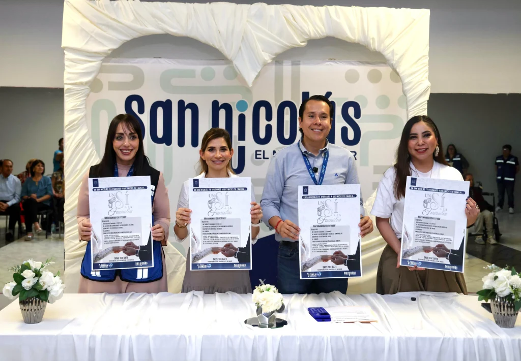 El Alcalde Daniel Carrillo invita a parejas a participar en bodas colectivas, celebrando el amor y la familia en San Nicolás.