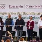 La presidenta Sheinbaum, junto a Samuel García, destaca la creación de nuevas preparatorias en Nuevo León para combatir la deserción.