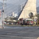 Choque causa desalojo de 90 personas por fuga de gas en Monterrey
