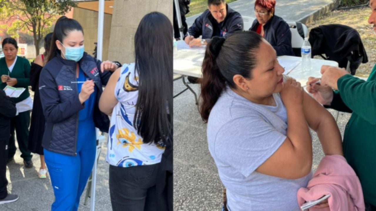 Cientos de personas se congregan en Monterrey para acceder a la vacuna contra el sarampión en una intensa jornada.