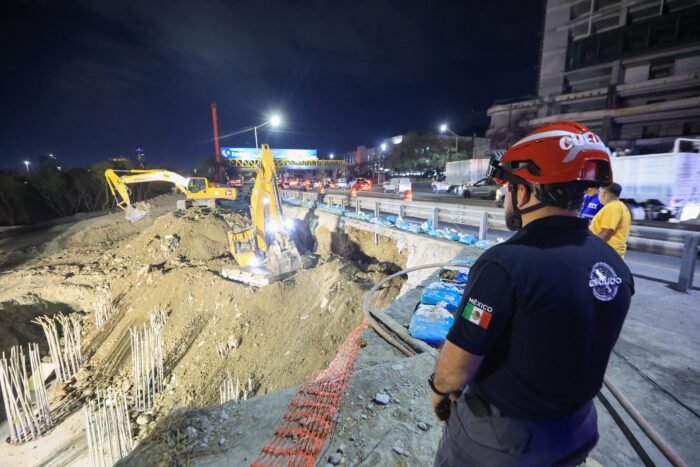 La obra en la colonia Loma Larga afecta el tráfico local, generando congestión en la zona de Morones Prieto.