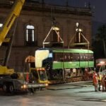 Movimientos en Monterrey: los vagones del Metro son retirados días antes de la marcha del 8M en conmemoración del Día Internacional.