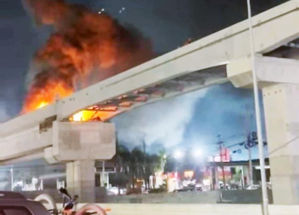 Una explosión y un incendio en la línea 6 del Metro en Guadalupe generan caos y movilización de los cuerpos de auxilio.