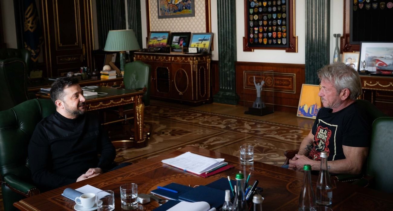 El presidente de Ucrania, Volodymyr Zelenski, agradeció a Sean Penn por su apoyo y amistad en tiempos difíciles.