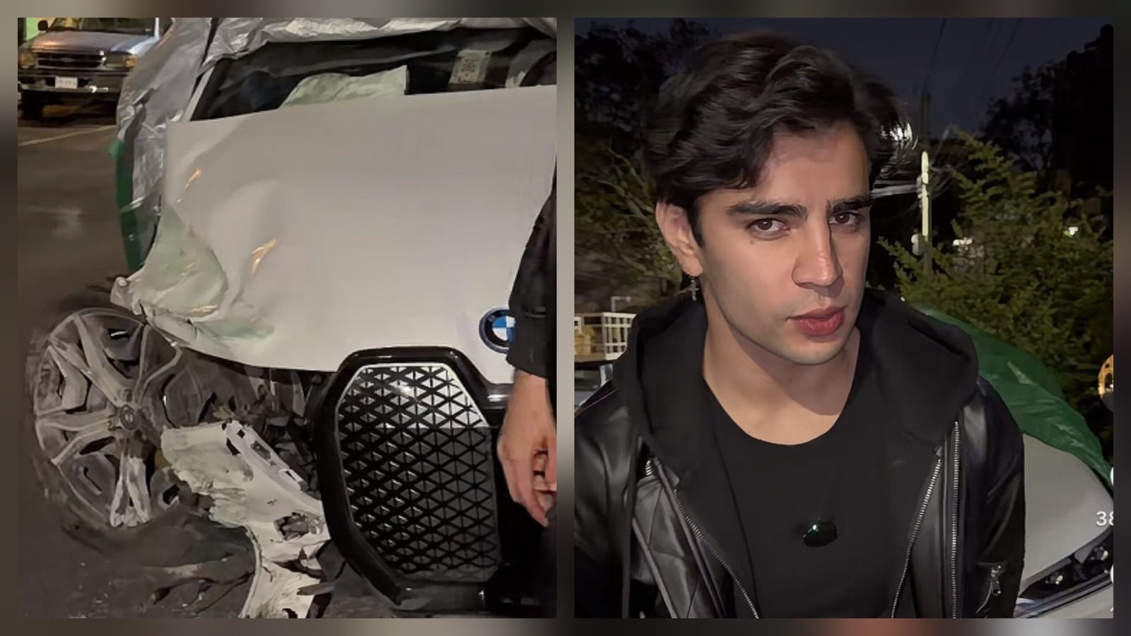 El influencer Aaron Mercury reconoce que sobrepasó los límites de velocidad antes de sufrir un accidente automovilístico.