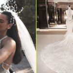 La cantante Dua Lipa lució un vestido de novia único de Chanel en su boda en Sicilia, marcado por su elegancia.
