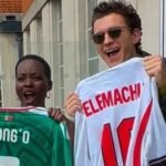 La actriz Lupita Nyong’o se une a Tom Holland para apoyar al Tri en un emocionante video previo al partido contra Inglaterra.